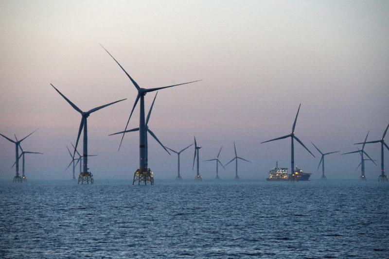 The U.S. coasts are rich with potential for wind farms, but much of these coastal waters are undeveloped. There's one fixed-bottom wind farm on the East Coast, off the coast of Block Island, Rhode Island. Photo by Stefan Sauer/AP
