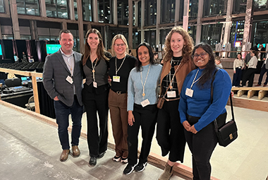 sowdamini ponnada with the WSP team she worked with at the green building showcase