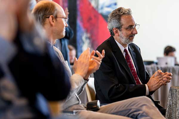 Jerome Hajjar in audience at Annual Academic Awards Convocation.