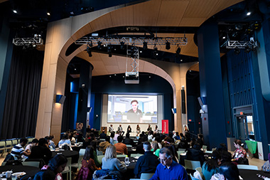 Audience members at the Young Alumni Impact Award Ceremony. 