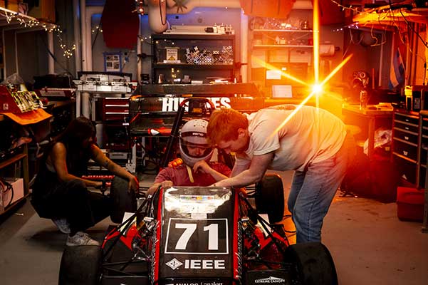Image for Northeastern Student Club Drives Major Innovation with Custom Electric Race Cars