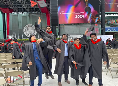 keshab siddhant and friends at graduation