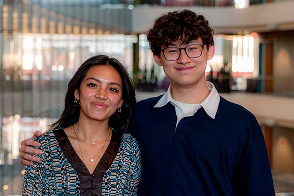 Aaron Wang and Kristina Carandang