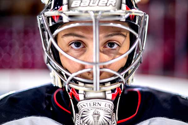 Patience Pays Off for Northeastern Hockey Goalie