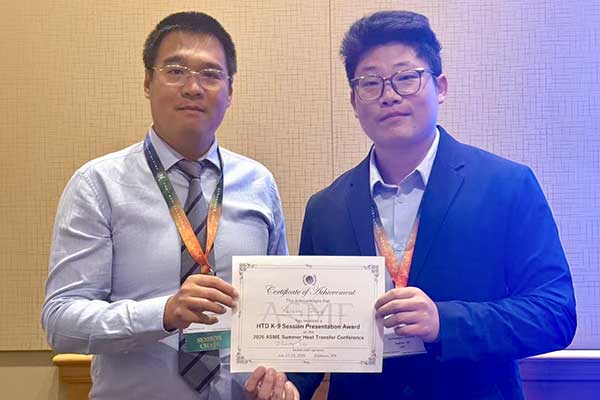 MIE PhD Wins ASME SHTC HTD K-9 Best Presentation Award