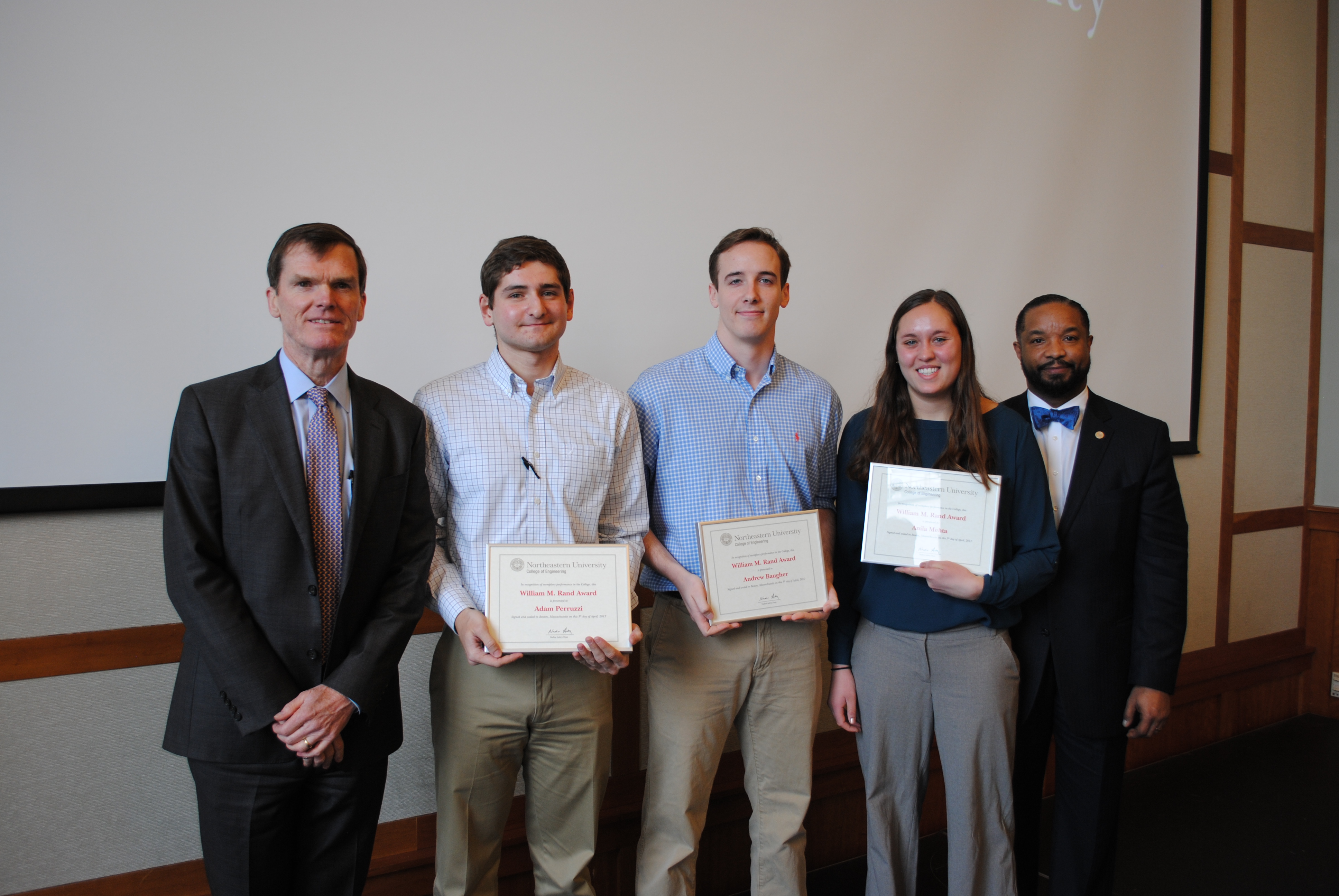 Congratulation William M. Rand Award Recipients